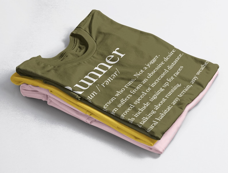 Run Definition Tee Runner Gift Sports Shirt Bluefink