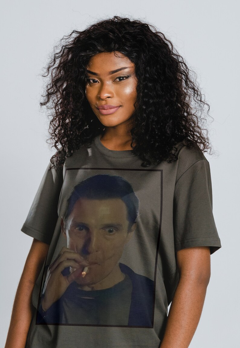 Rust Cohle Dazed and Confused Sm0king Unisex Tee - True Detective Retro Vintage Homage Shirt
