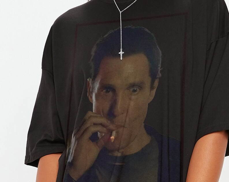 Rust Cohle Dazed and Confused Sm0king Unisex Tee - True Detective Retro Vintage Homage Shirt - Image 2