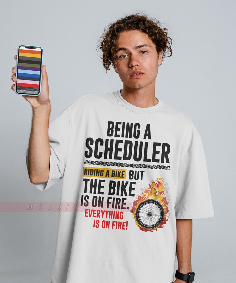 SCHEDULER Hustle Hard Unisex T-Shirt - Perfect Gift for Achievers - Image 3