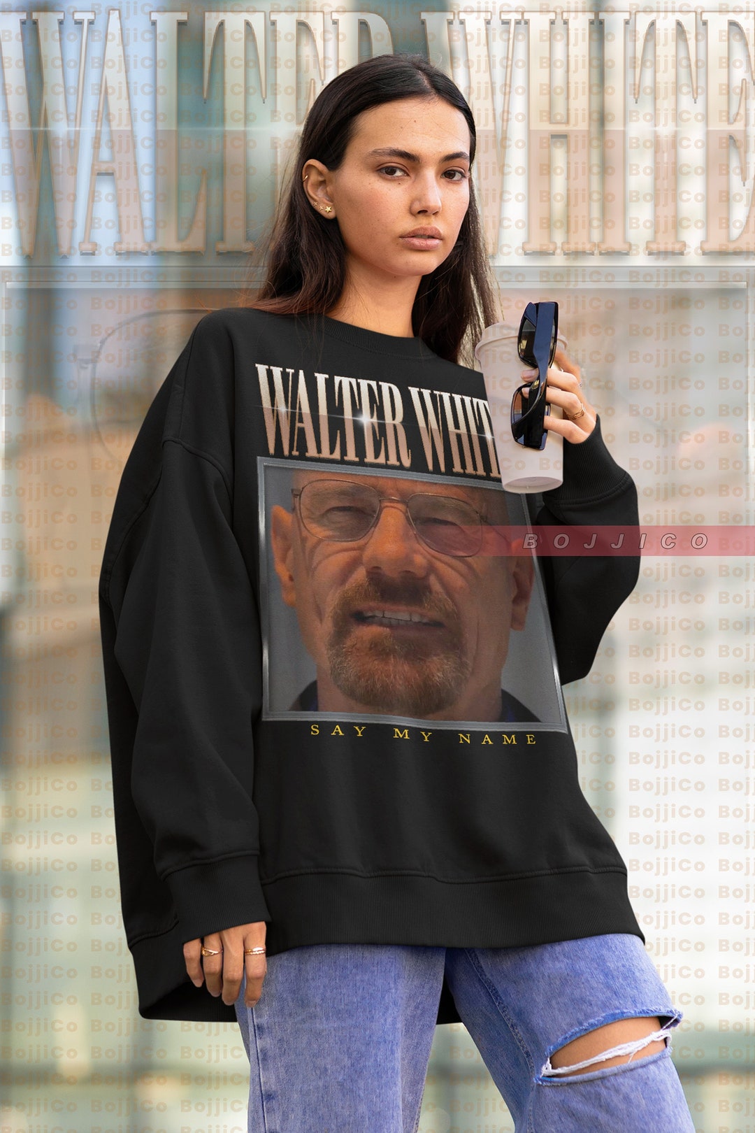 Say My Name Walter White Sweatshirt - Jesse Pinkman Retro Tee