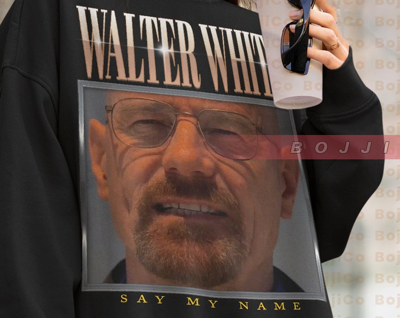 Say My Name Walter White Sweatshirt - Jesse Pinkman Retro Tee - Image 2
