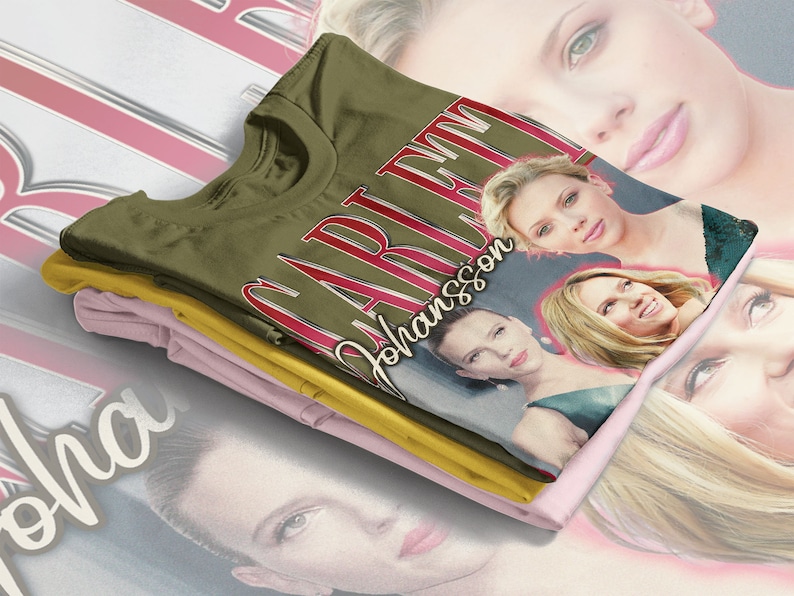 Scarlett Johansson Retro 90s Sweater, Johansson Fan Tee, American Actress Homage Tshirt Hoodie - Image 4