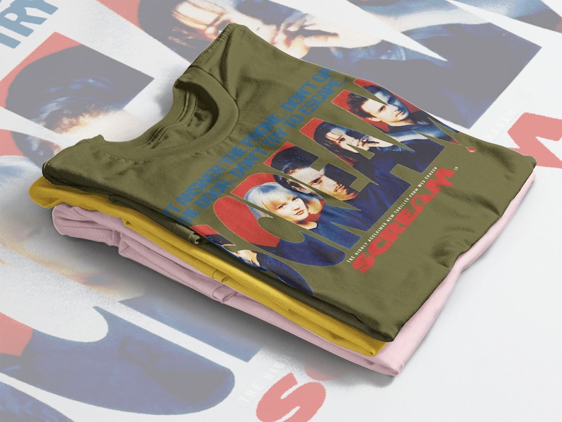 Scream Movie Vintage Tshirt, Let's Watch Scary Movie SCREAM, RETRO Scream Movie Tshirt - Image 4