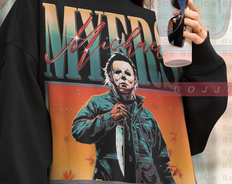 Scream with Michael Myers Sweatshirt - Horror Movie Fan Gift - Image 2