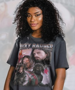 Sebastian Stan Tribute Shirt, Retro 90s Homage Tee, Bucky Barnes Tee, Actor Fan Gift