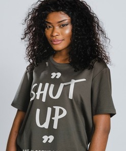 Shut up! Slang Tshirt - Funny Offensive Saying Shirt