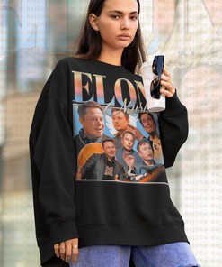 Space Car Elon Musk Triangle 69 420 Sweatshirt - Retro T-Shirt for Fans