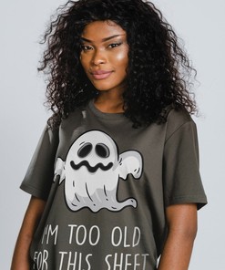 Spooky Ghost Halloween Shirt, Rude Halloween Costume Unisex Tee for Fans