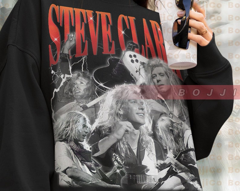 Steve Clark Leppard Hoodie - Retro Vintage Sweatshirt for Fans - Image 2