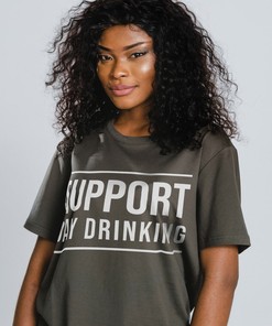 Support Day Drinking Beer Lover T-Shirt, Unisex Funny Mens Cruise Drinking Tee, Gift for Father's Day Christmas Birthday