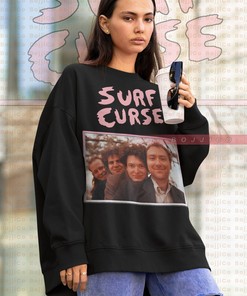Surf Curse Retro Hoodie - Vintage Sweater with Homage to 90s Grunge