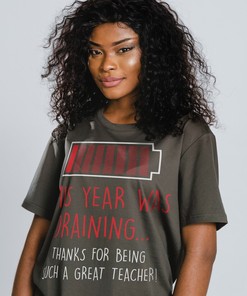 Thanks For Being Such Great Teacher T-Shirt - This Year Was Draining Gift For Teachers