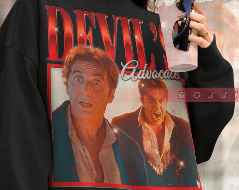 The Devil's Advocate Vintage Sweatshirt, Film Lawyer Kevin Lomax Homage Sweater - Image 2