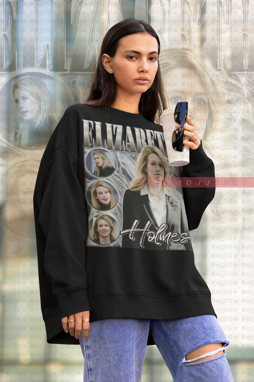 The Inventor Elizabeth Holmes Sweatshirt, Retro 90s Tee Shirt Gift