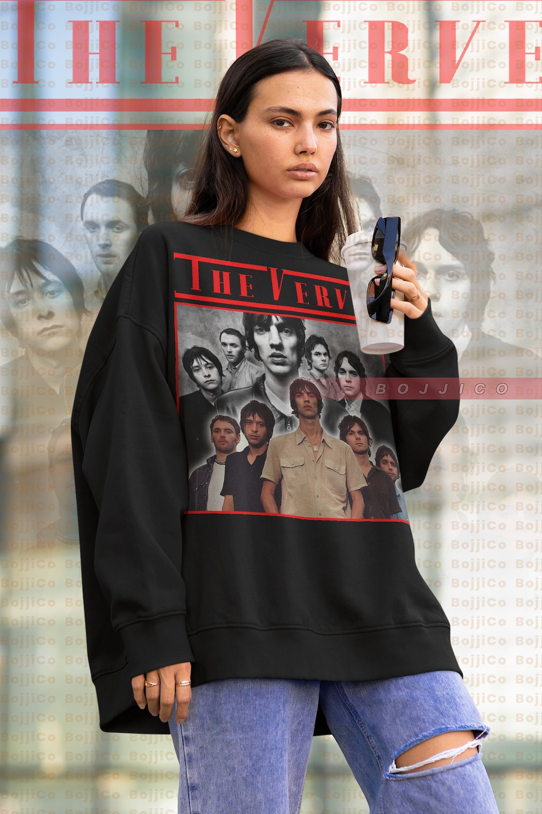 The Verve Vintage Sweatshirt - Homage Sweater with UK Singer Style