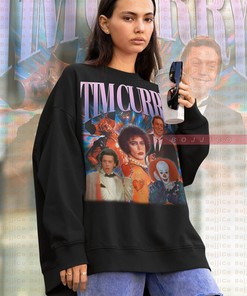 Tim Curry Retro Sweater - Vintage Homage Sweatshirt with Horror Actor Design