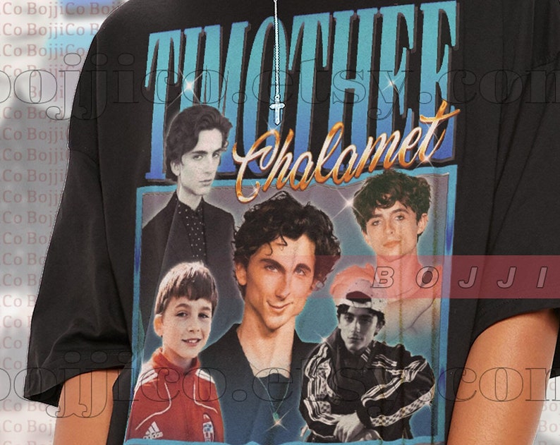 Timothee Chalamet Kingg Homage Tee - Dune Fan Shirt - 90s Sweater for Fans - Image 2