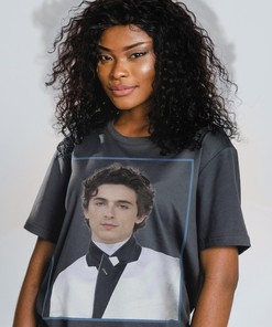 Timothee Chalamet Photo Shirt - Pretty Boy Tees the kinngg Homage T-Shirt Retro 90 Sweat