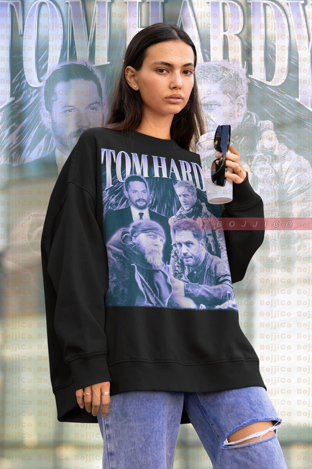 Tom Hardy Vintage Sweatshirt, Actor Homage Sweater, Fan Tee, Retro 90s Gift
