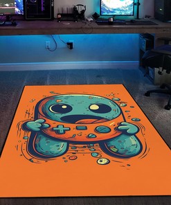 Transform Your Gaming Experience with Personalized Shufflezone Game Controller Area Rug for Boy's Bedroom