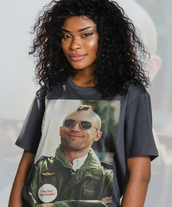 Travis Retro Tee with Robert De Niro - Vintage Driver Fan Shirt