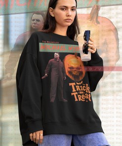 Trick or Treat Michael Myers Sweatshirt - Halloween Horror Fan Gift