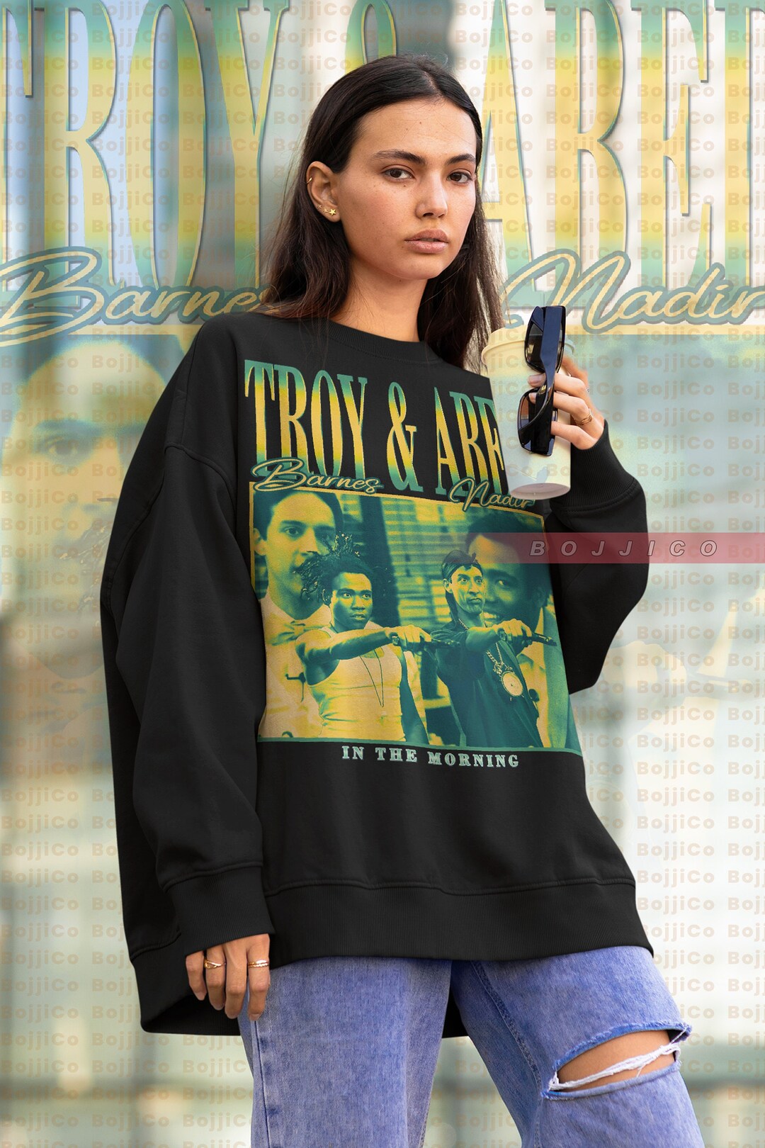 Troy and Abed Morning Sweater, Community TV Sitcom Fan Tee, Senor Ben Shirt