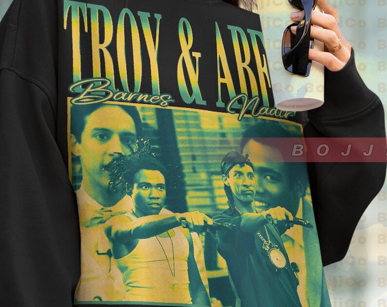 Troy and Abed Morning Sweater, Community TV Sitcom Fan Tee, Senor Ben Shirt - Image 2