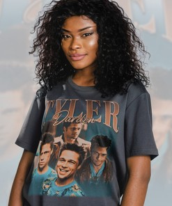 Tyler Durden Retro 90s Tee - Homage to Brad Pitt from Fight Club, Great Tee for Fans of the Iconic Movie