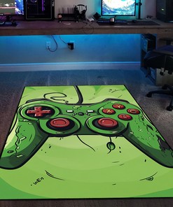 Upgrade Your Gaming Space with Personalized Shufflezone Game Controller Area Rug for Teen Boys