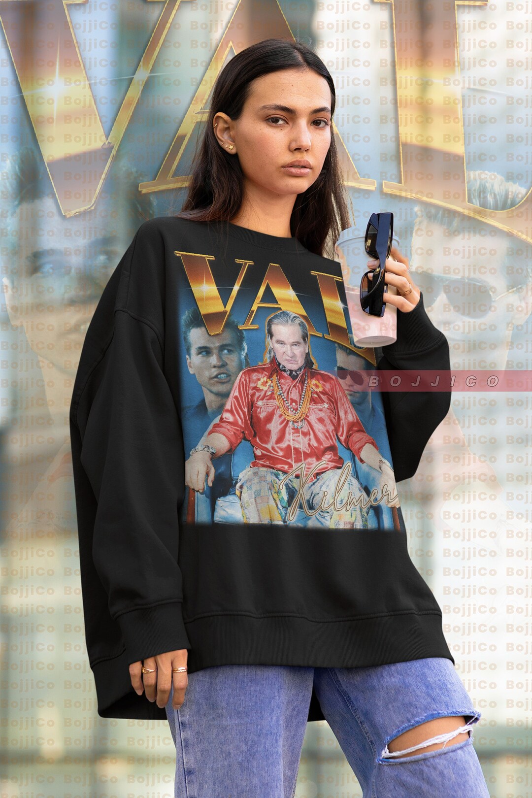 Val Kilmer Retro Sweater - Vintage Homage Sweatshirt with Tombstone Fan Art T-Shirt