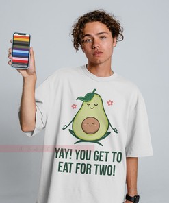 Vegan Avocado Tee, Pregnancy for Two Shirt, Funny Gift