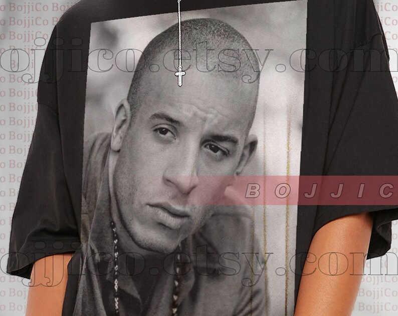 Vin Diesel Tshirt - Dominic Toretto The Furious Fan Gift Vintage 90's T-shirt with Pacifist and Riddickk - Image 2