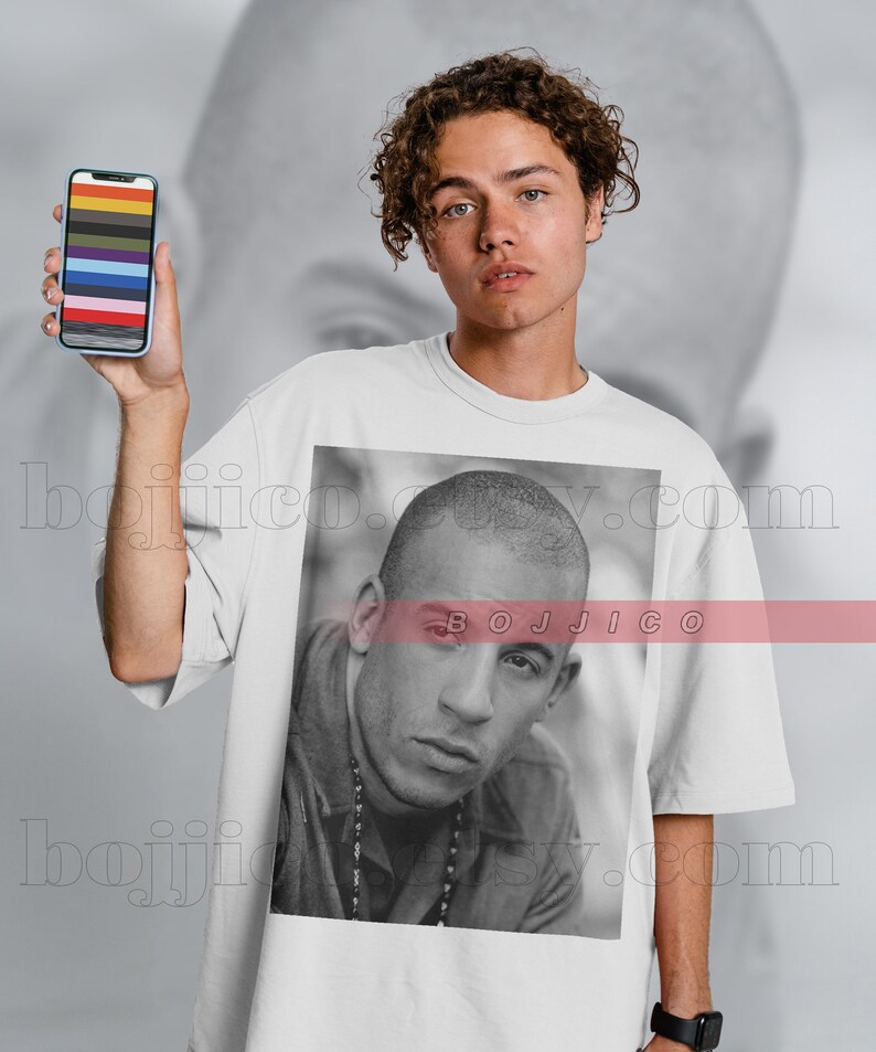 Vin Diesel Tshirt - Dominic Toretto The Furious Fan Gift Vintage 90's T-shirt with Pacifist and Riddickk - Image 3