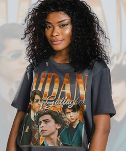 Vintage Aidan Gallagher Tee, American Actor Musician Homage Tshirt