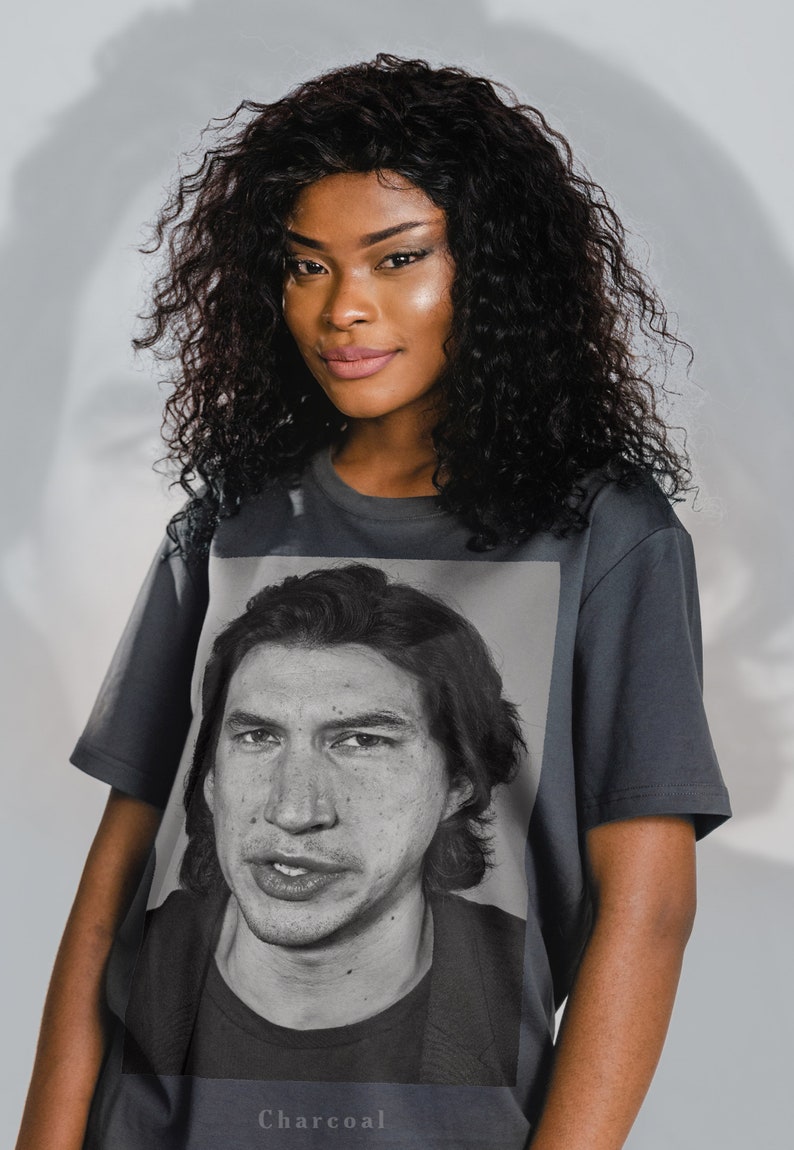 Vintage Art Tee with ADAM DRIVER - Retro Ben Solo Shirt for Fans