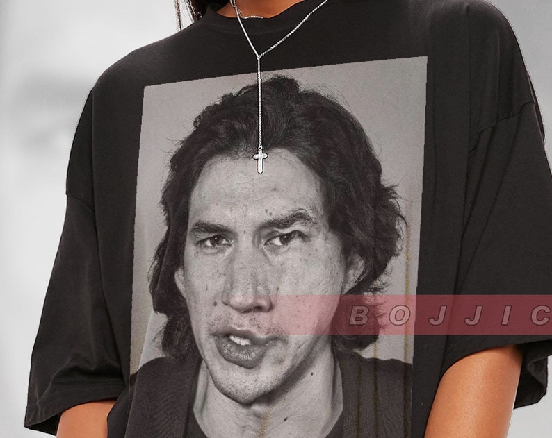 Vintage Art Tee with ADAM DRIVER - Retro Ben Solo Shirt for Fans - Image 2