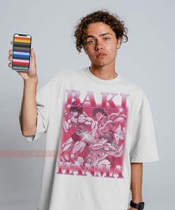 Vintage BAKI HANMA Anime Shirt - Unique Gift for Boxing and Manga Fans