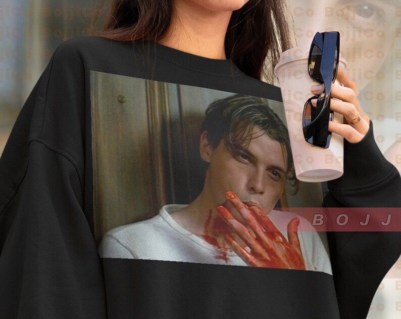 Vintage Billy Loomis Scream Horror Sweatshirt - Scary Movie Homage Fan Sweater for Sidney & Stu Matcher Fans - Image 2