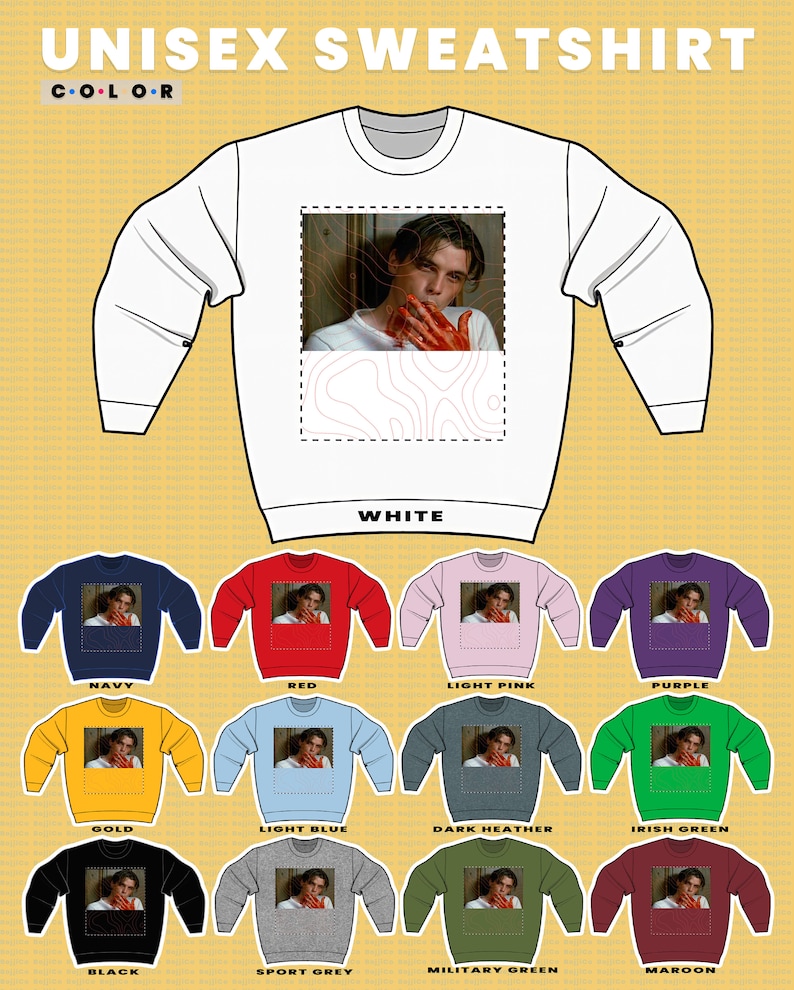 Vintage Billy Loomis Scream Horror Sweatshirt - Scary Movie Homage Fan Sweater for Sidney & Stu Matcher Fans - Image 3