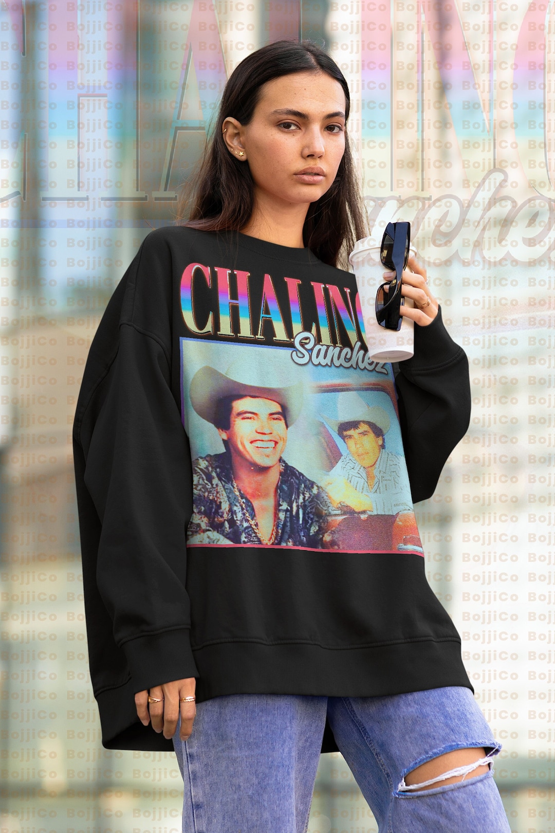 Vintage Corridos Mexican Sweatshirt - Homage Fan Tees for Fans of Chalino Sanchez and Ariel Camacho
