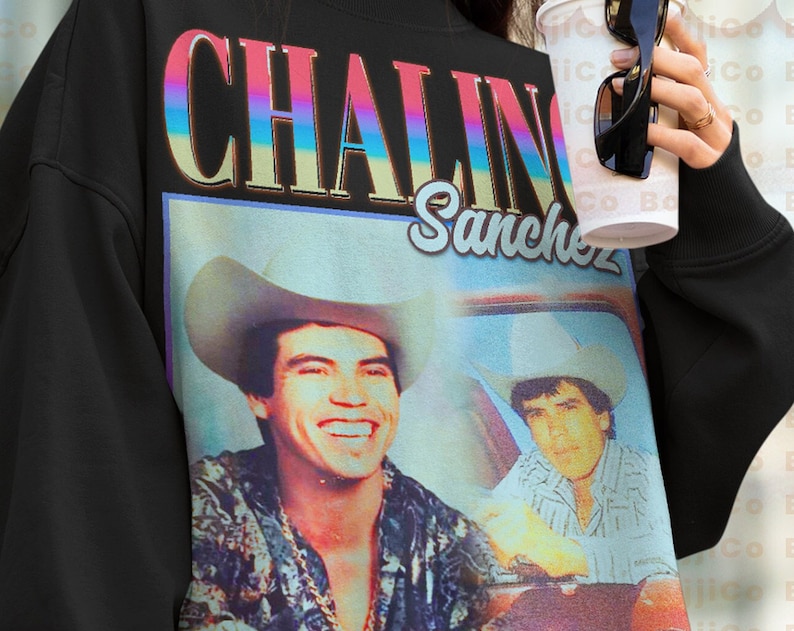 Vintage Corridos Mexican Sweatshirt - Homage Fan Tees for Fans of Chalino Sanchez and Ariel Camacho - Image 2