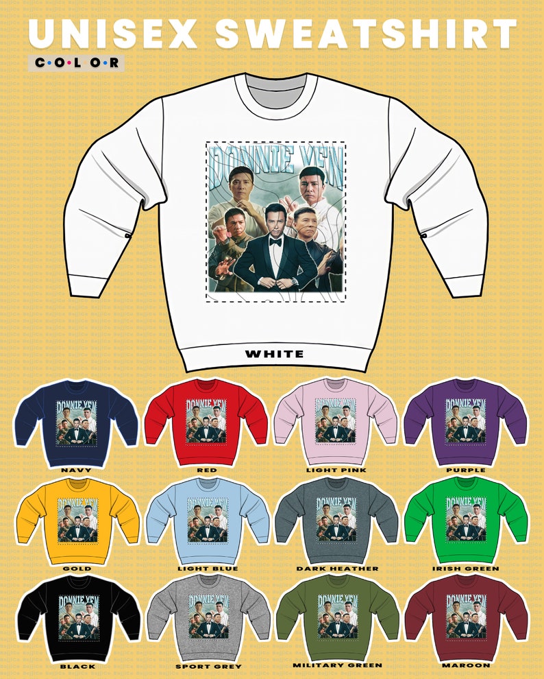 Vintage Donnie Yen Sweatshirt, Hong Kong Actor Wushu Fan Sweater - Image 3