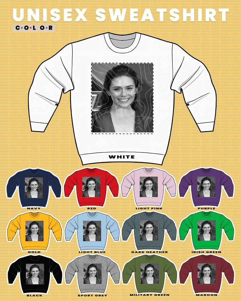 Vintage Elizabeth Olsen Sweatshirt, Scarlet Retro 90s Sweater for Fans - Image 3