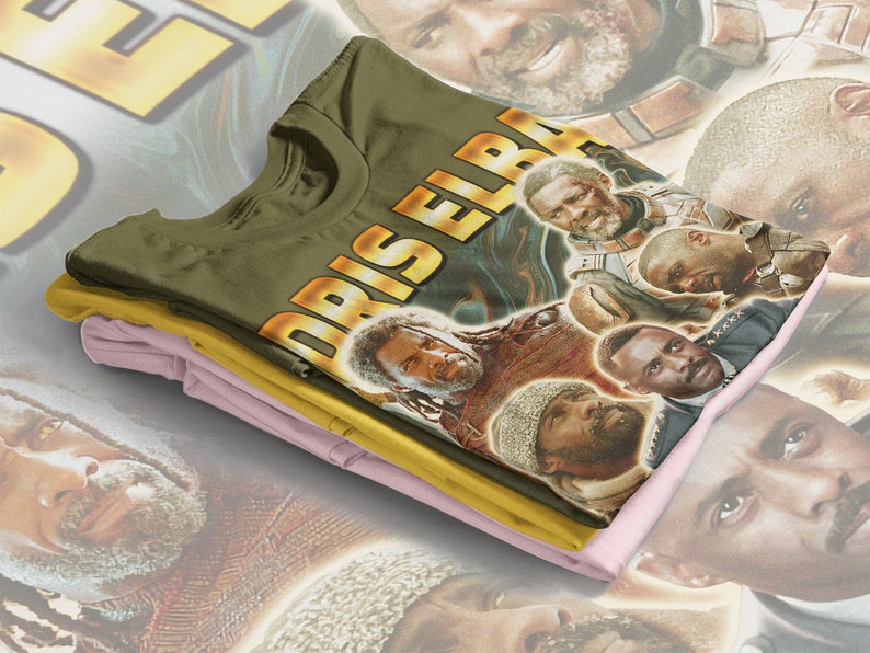 Vintage IDRIS ELBA Shirt, The Wire Fan Tees, Retro Elba OBE Homage T-Shirt, Nelson Mandela Gift - Image 4