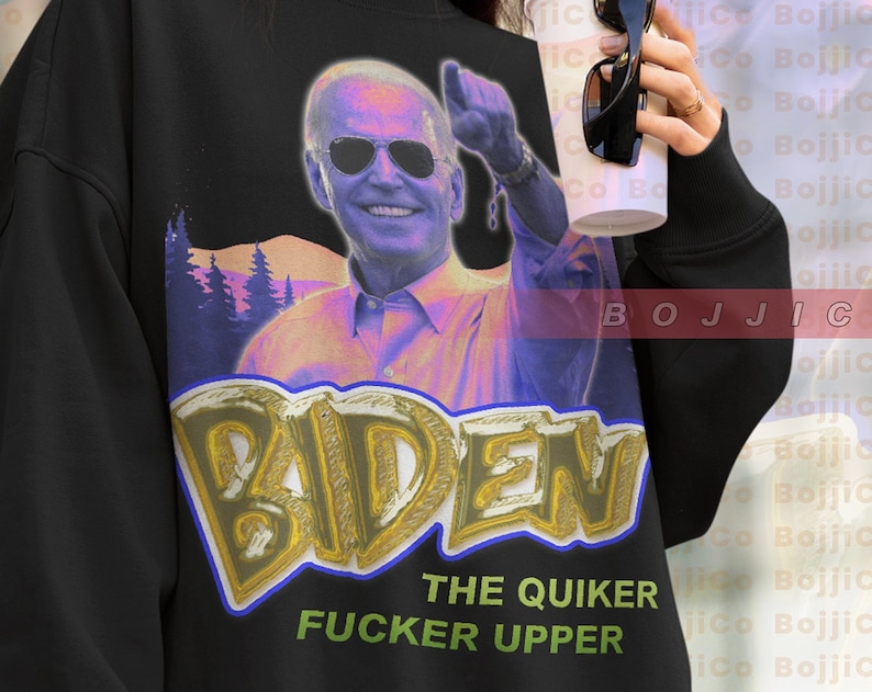 Vintage Joe Biden Sweater - Retro 90s Shirt for American President Supporters - Image 2