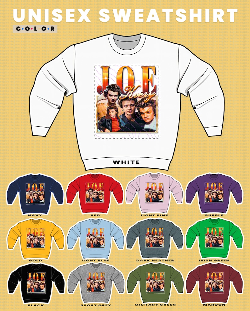 Vintage Joe Keery Sweatshirt - Actor Tee for Fans of Free Guy and Spree - Image 3