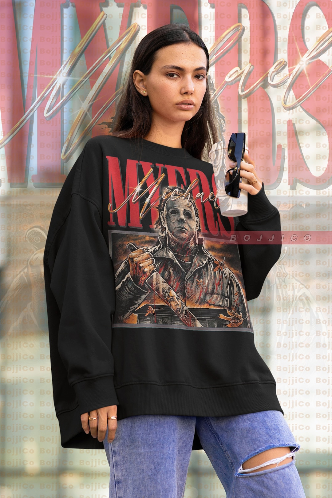 Vintage Michael Myers Sweater - Horror Movie Fan Gift