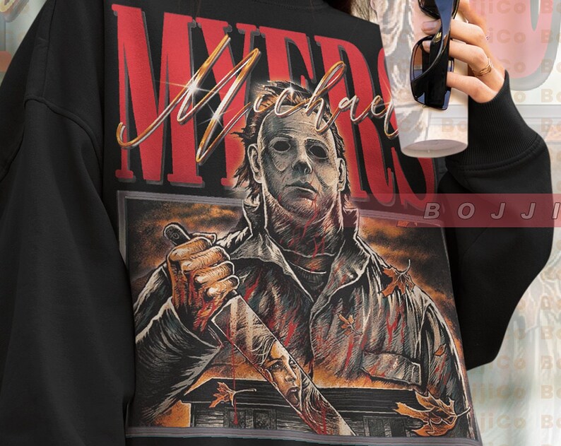 Vintage Michael Myers Sweater - Horror Movie Fan Gift - Image 2